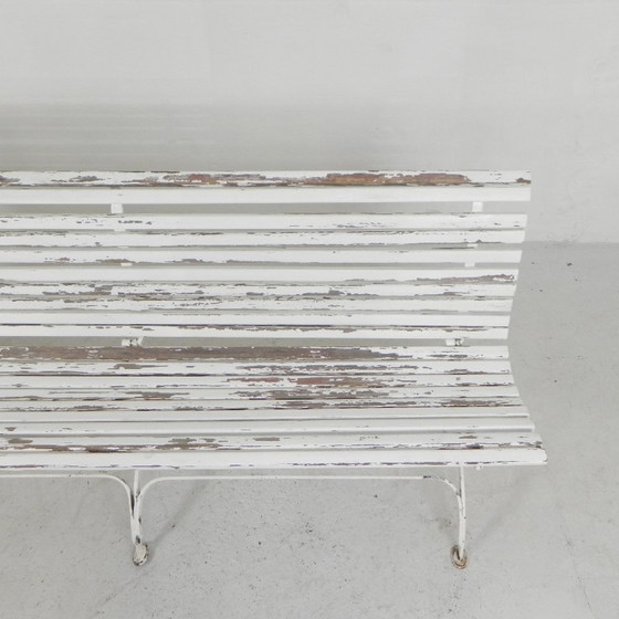 Tuinbank, Lattenbank, Inklapbaar 2 Meter Lang, Jaren 30 – 3-5 zitsbanken, Wood, Iron (photo 8 of 30)