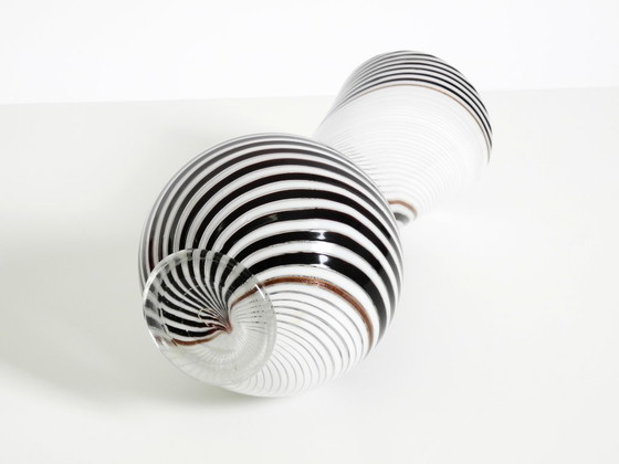 Image 1 of Wunderschöne italienische Murano-Glasvase aus der Mitte des 20. Jahrhunderts von Dino Martens für Aureliano Toso