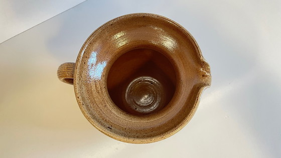 Image 1 of Vintage Glazed Stoneware Pitcher/Vase