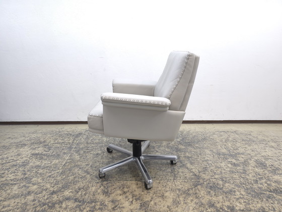 Image 1 of De Sede DS 35 poltrona sedia da ufficio sedia a dondolo pelle grigia