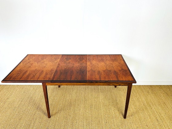 Image 1 of Skandinavischer Esstisch aus Palisanderholz mit Ausziehplatten, 1960
