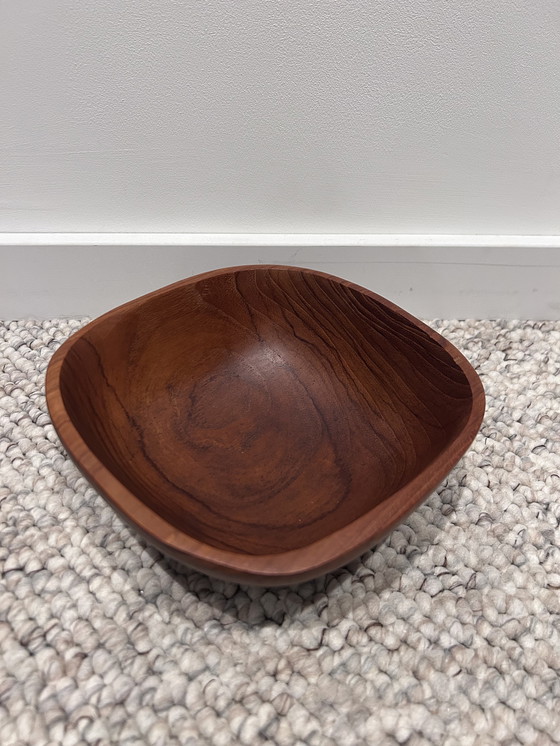 Image 1 of Vintage 1960s Teak bowl