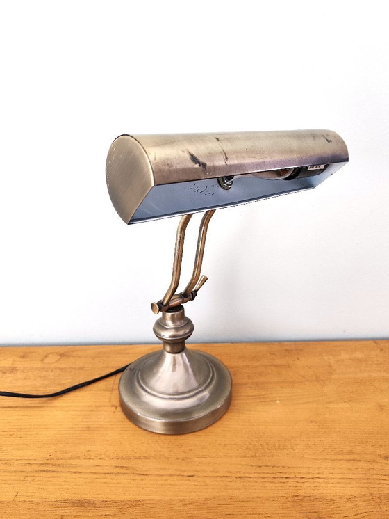 Image 1 of lampada da scrivania antica in stile banchiere di Lumijura