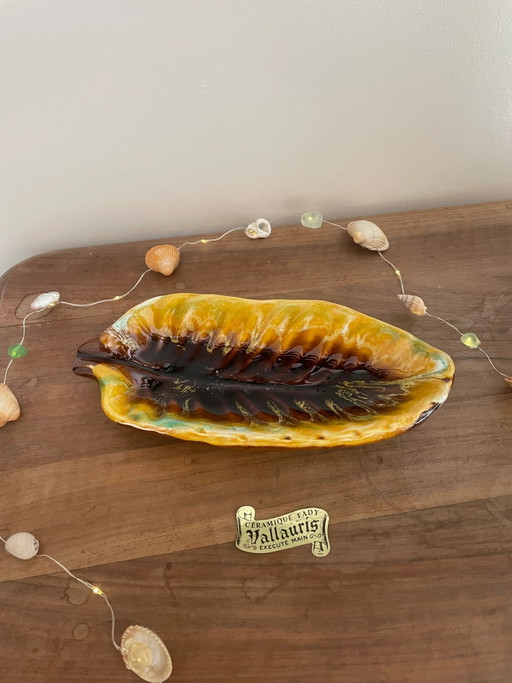 Vide-poche en forme de feuille Vallauris