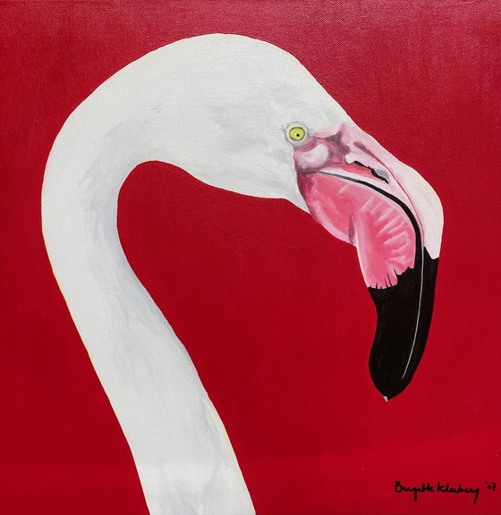 Image 1 of 2 paneles de flamencos