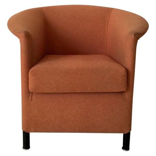 Fauteuil vintage orange "Aura" par Paolo Piva pour Wittmann