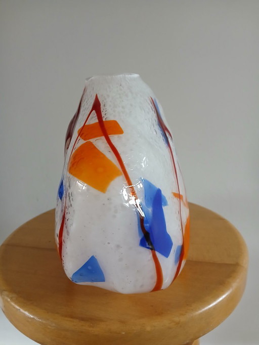 Murano-style glass vase