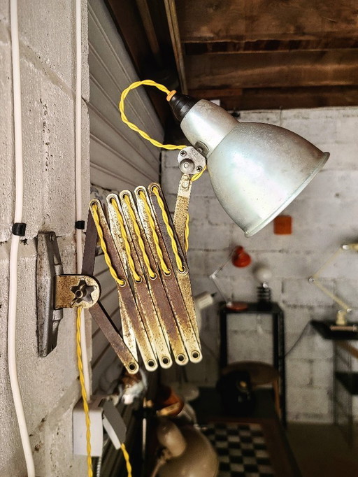 Akkordeonlampe Mazda France Vintage 1940