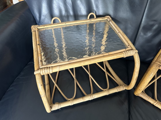 Image 1 of Comodini galleggianti in rattan