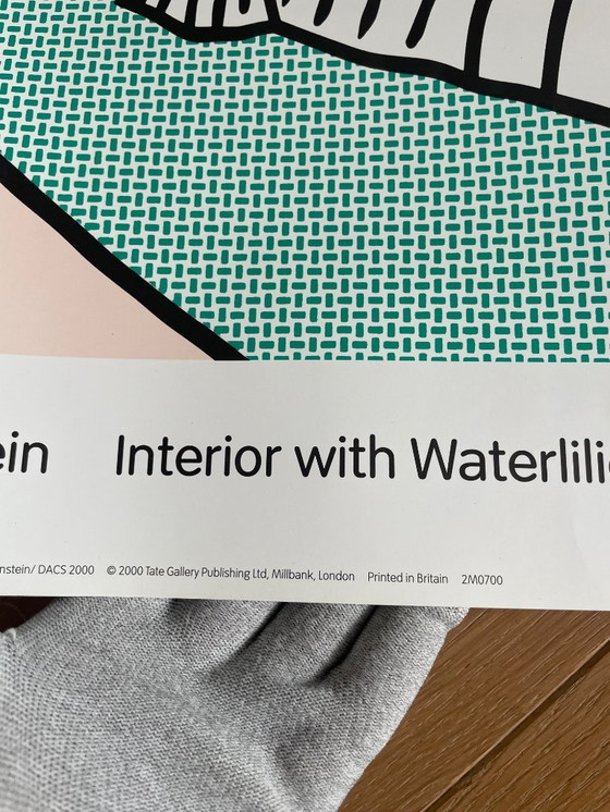 Image 1 of Roy Lichtenstein (1923-1997), Interieur met waterlelies, 1991, copyright Estate of Roy Lichtenstein/DACS 2000, Gedrukt in Groot-