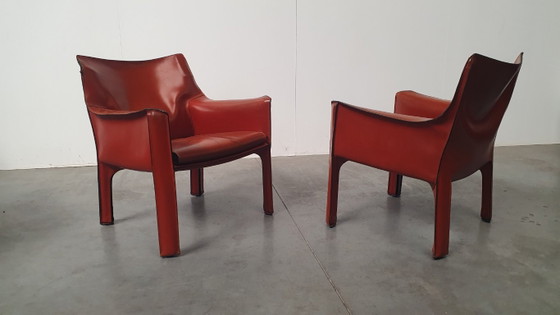Mario Bellini Cassina CAB Lounge Chaises Design Vintage – Fauteuils, Leather (photo 19 of 21)