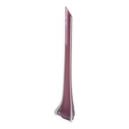 Vaso scultoreo in vetro soffiato