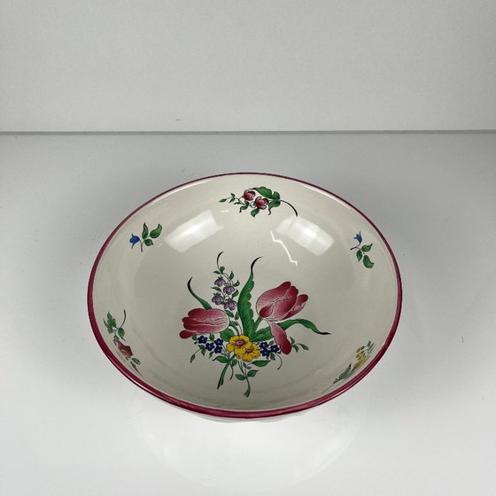 PM Salad Bowl, Réverbère Model by KG Lunéville, Tulip Pattern – Crockery, Ceramic (photo 2 of 5)