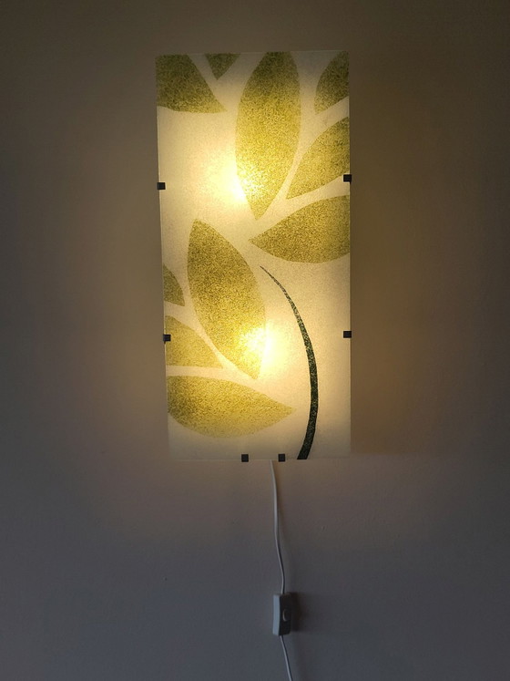 Lampada Ikea anni '90 Gyllen Julia Treutiger, Applique, Metallo, Vetro, Bianco (foto 5 di 13)