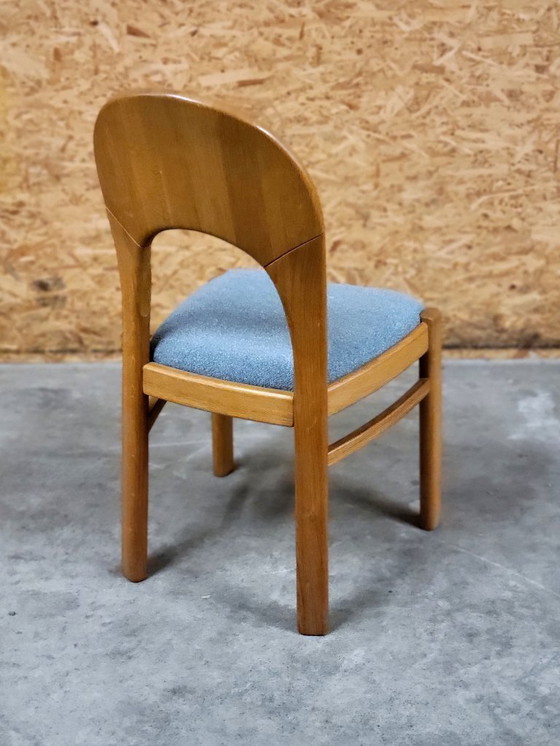 Image 1 of Set di 6 sedie da pranzo danesi vintage in rovere