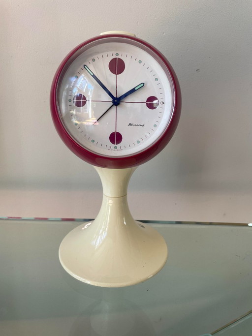 Blessing Vintage-Uhr aus dem Weltraumzeitalter mit Weckfunktion – klokken, Plastic