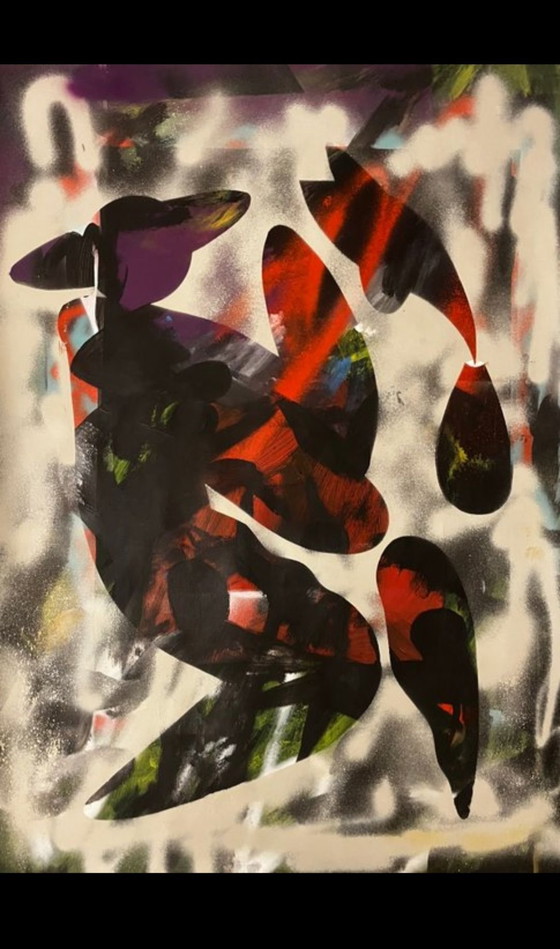 Häkki - Numinoso XL - 100x70 - firmato a mano con COA, Dipinti e disegni, Tela, Nero (foto 5 di 5)
