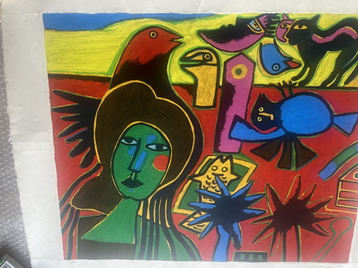 Zeefdruk Corneille “Sentimental Journey”
