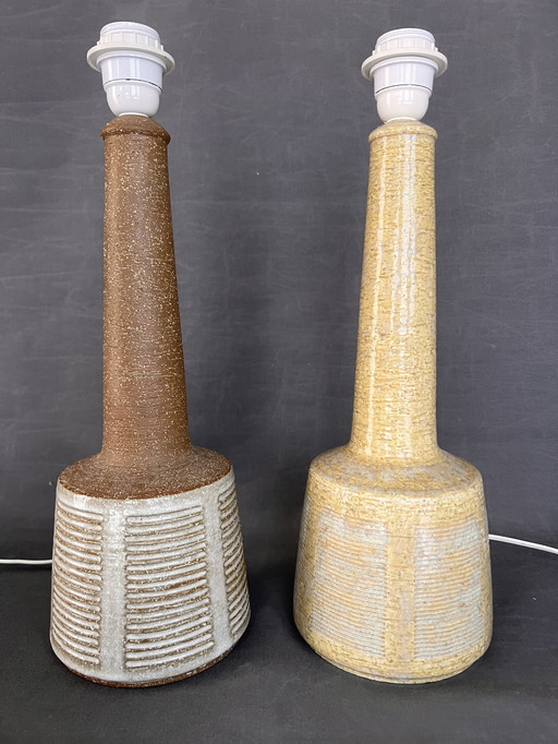 2 X  Table Lamps Palshus / Le Klint , Denmark , Vintage , Pottery , 337