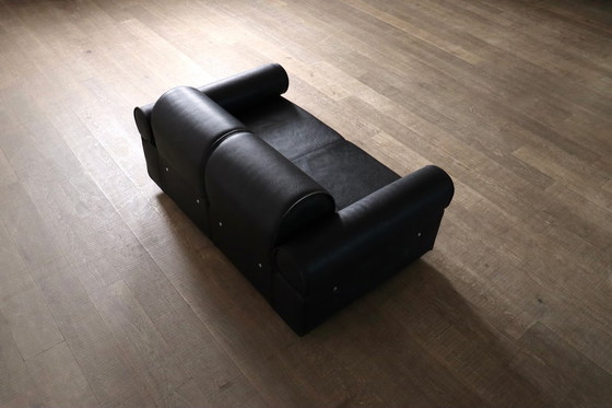 Image 1 of Marzio Cecchi sofa daybed in buffalo leather, Italy 1970s