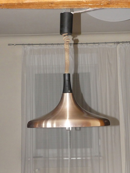 Space Age Ufo Pendelleuchte rosé Gold