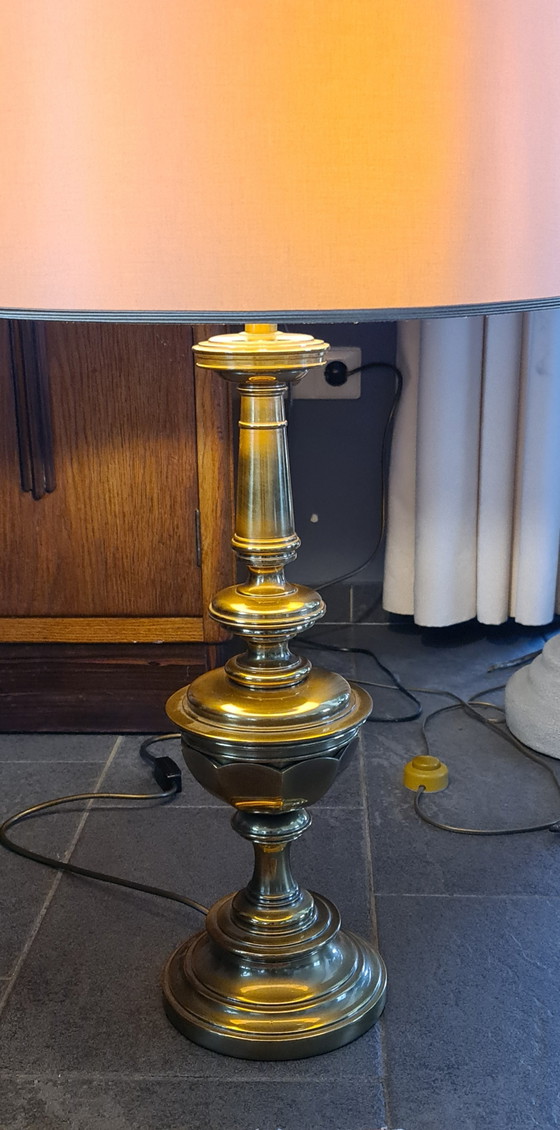 Image 1 of Mid-Century messing Stiffel tafellamp 