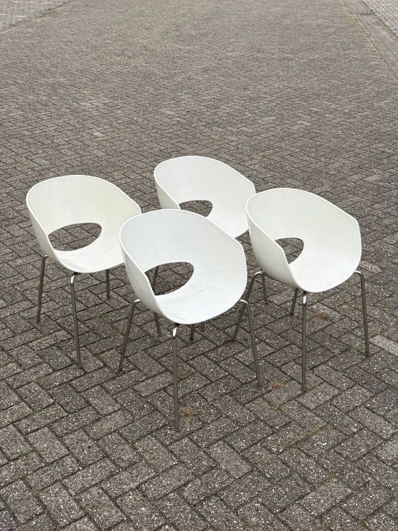 4x Orbit Large Stoelen Sintesi – Eetkamerstoelen, Plastic, Aluminium (photo 7 of 13)