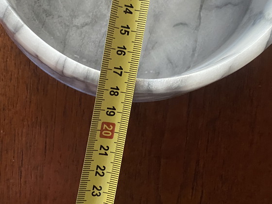 Image 1 of Grote Vintage marmer schaal jaren 80