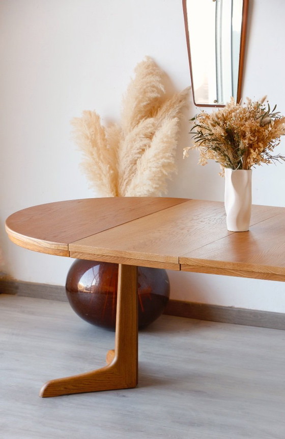Image 1 of Extendable Vintage Oak Dining Table | Scandinavian Design