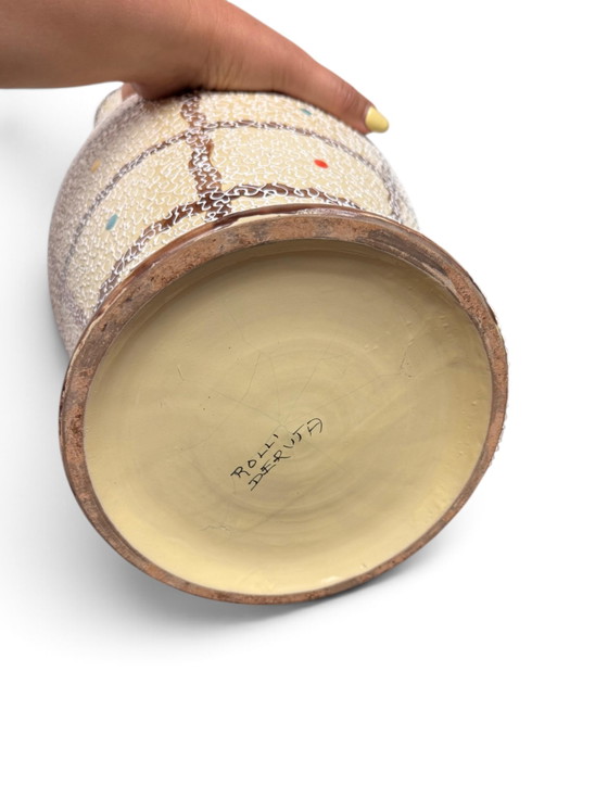 1950s Italian Vase by Rolli Deruta – Ceramic (photo 3 of 7)