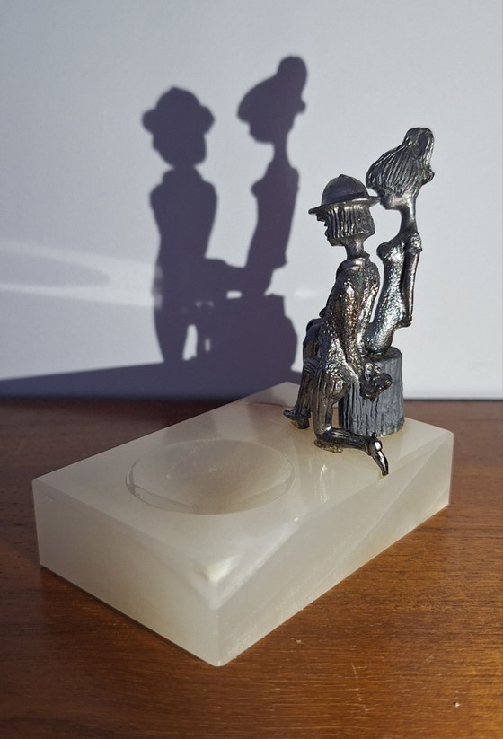 Vide-poche / Posacenere 'Les Amoureux' – Oggetti decorativi, Pietra, Metallo (photo 6 of 7)
