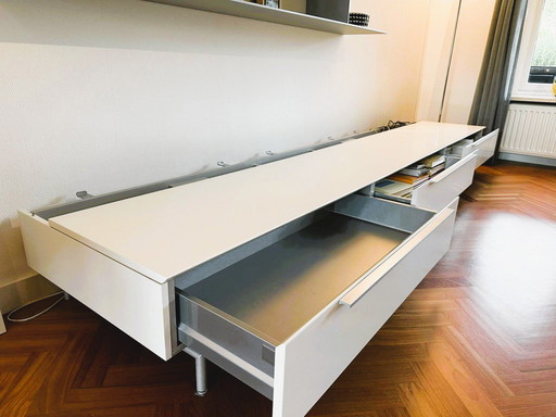 Interlübke low white sideboard cabinet