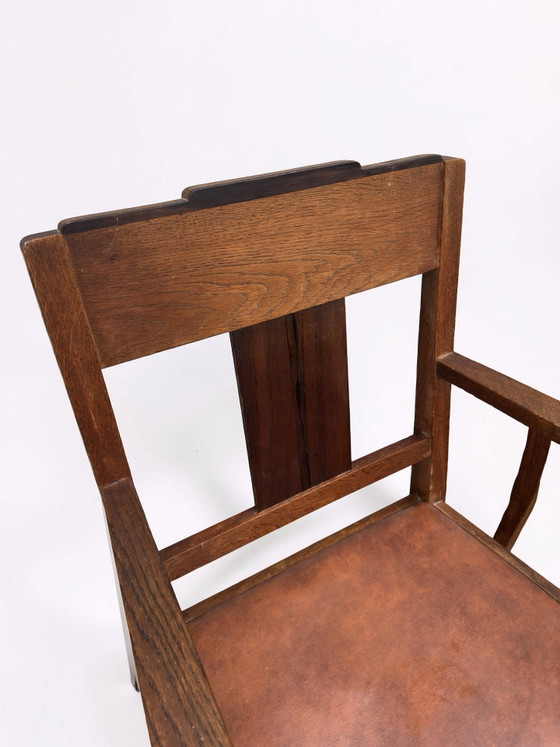 Image 1 of 2x Art Deco / Amsterdamse School stoelen