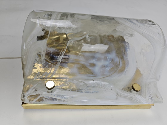 Image 1 of Lampada da parete in vetro di Murano di Hillebrand, Germania, anni '70