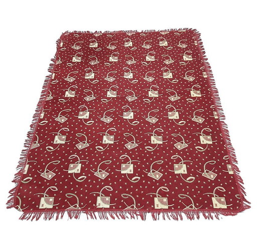 Vintage oriental rug with fringes
