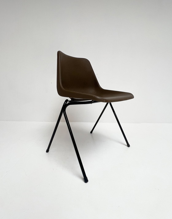 Image 1 of Satz von 6 Polyprop-Stühlen von Robin Day, 1960er Jahre