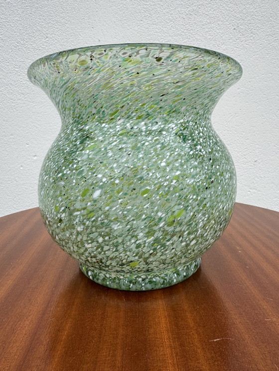 Image 1 of Antique Murano glass ball vase