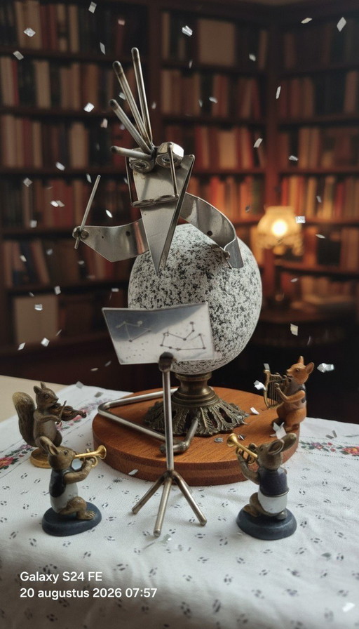 Design Vogel – decoratieve objecten, Metal, Stone