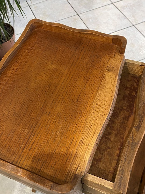 Image 1 of Paar nachtkastjes met lades en nis, Lodewijk XV-stijl