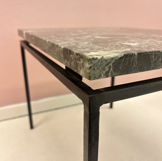 Image 1 of Marble And Metal Side Table