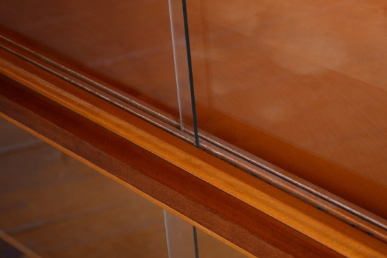 Originale Mid-Century-Vitrine von Nový Domov, Mahagoni, tschechisch, 1950er Jahre – Glass, Wood (photo 12 of 16)