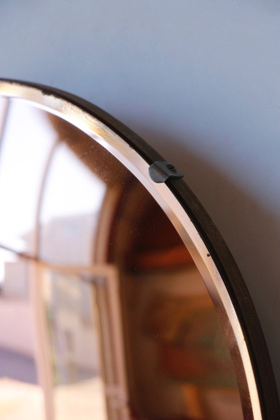 Image 1 of Vintage Salmon Witch Mirror - 50/60 Design - 35 cm