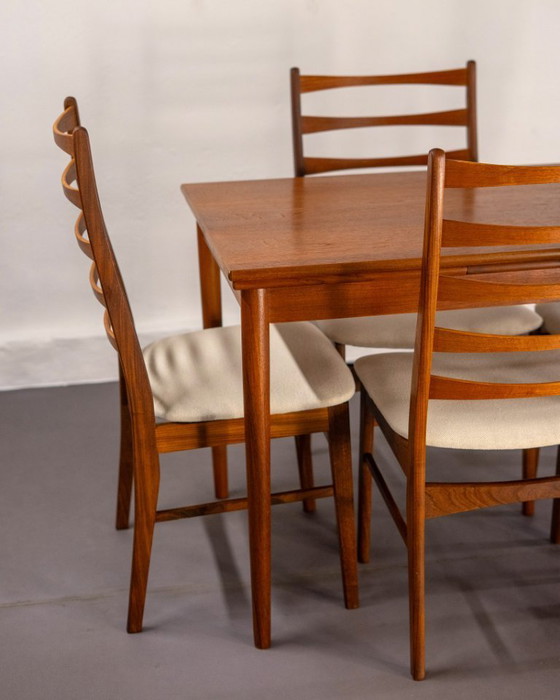 Image 1 of Table à manger extensible du milieu du siècle en teck, Danemark, vers 1960