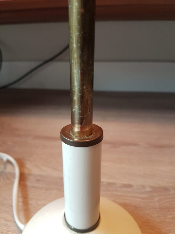 Image 1 of Ottone vintage di metà secolo - Smalto - bianco sporco