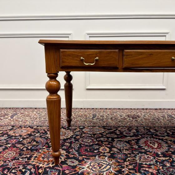 Scrivania inglese classica in pelle nera – Scrivanie, Leather, Wood (photo 10 of 17)