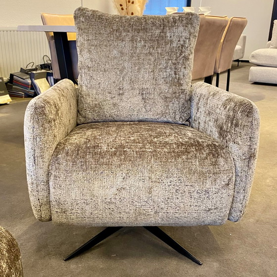 Image 1 of DN Design Yara swivel armchair with footstool