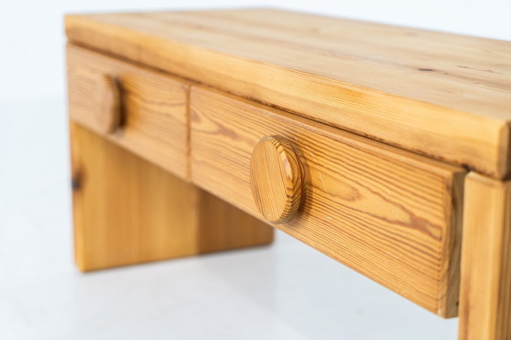 Image 1 of Pine bench/hallway cabinet in the manner of Ruben Ward (Sweden, 1970s).