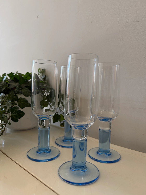 Set of 4 Bormioli Rocco flutes – Glass & Decanter, Glass, Postmodern (photo 4 of 6)