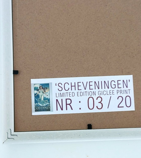 Image 1 of SCHEVENINGEN Alphonse Mucha Stijl travel reis Poster affiche Print