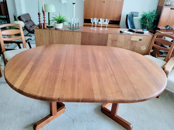 Vintage Danish teak extendable dining table 120cm, Rosengaarden – Wood (photo 13 of 15)